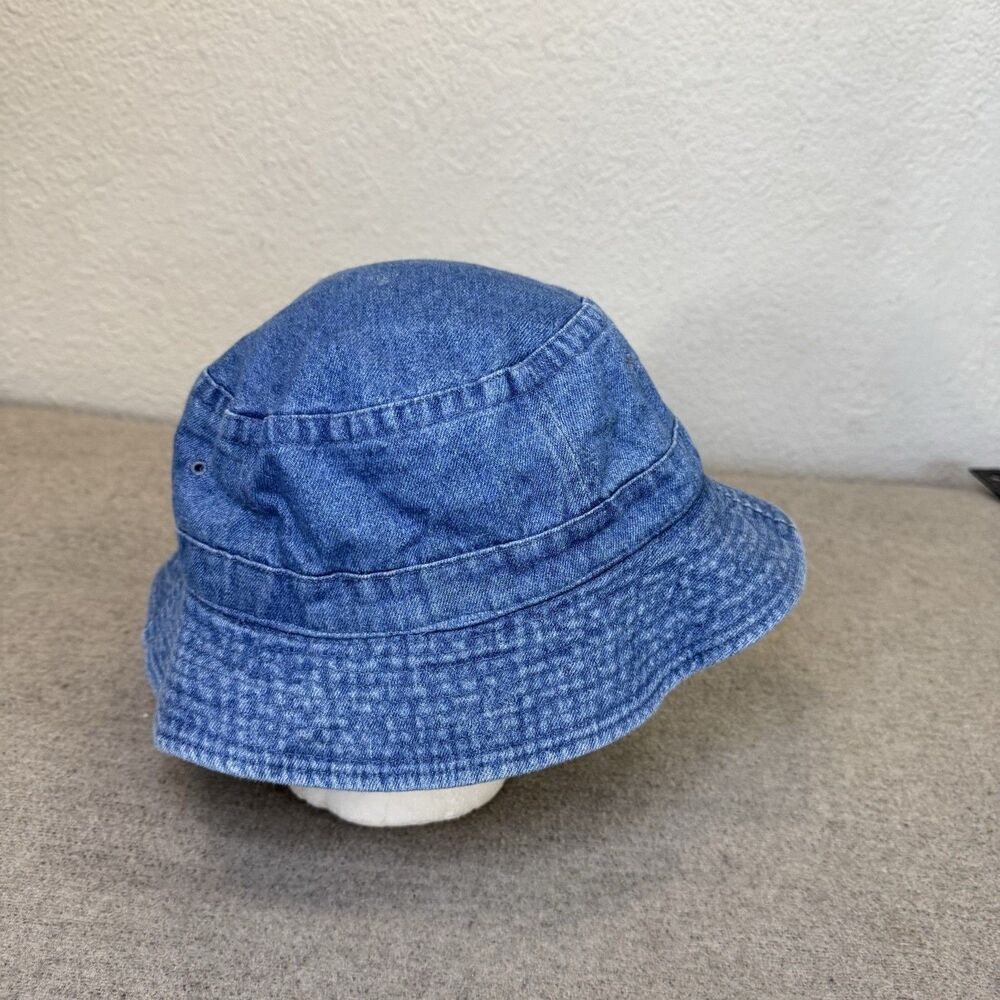 Vintage Cobra Bucket Hat Denim Unisex Casual Y2K Made Hong Kong Size S - M